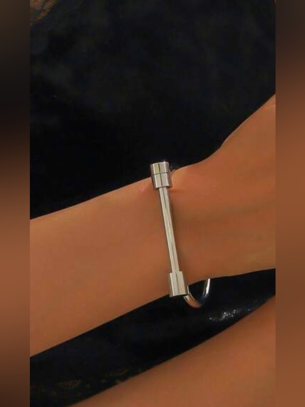 Western Silver Bracelet Horseshoe Buckle Bracelet Cowboy Style Unisex